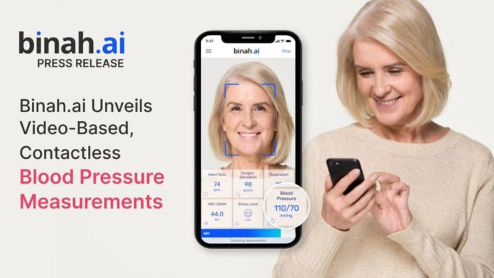 Binah.ai Contactless Blood Pressure Monitoring System