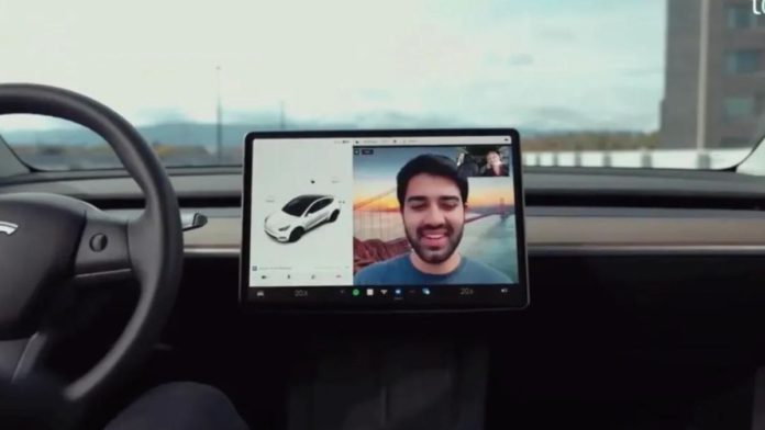 Tesla Zoom video conferencing