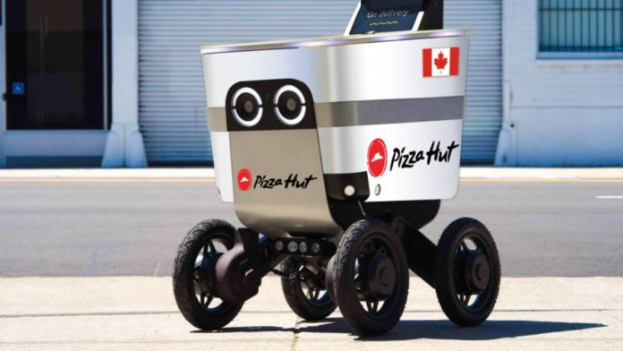 food delivery robots on canadian sidewalks