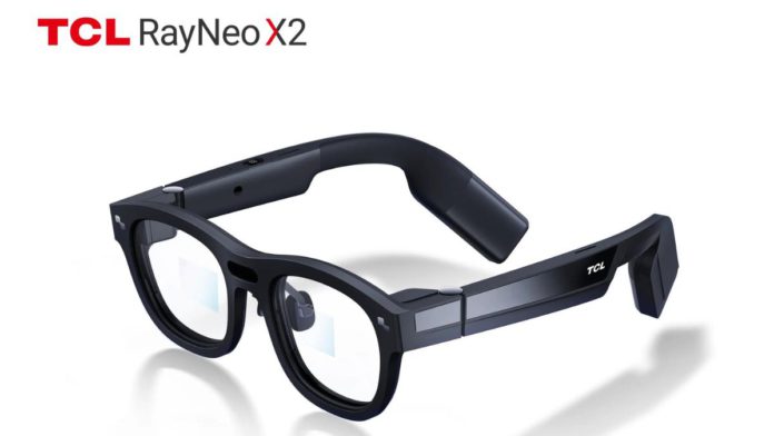 TLC RayNeo X2 augmented reality smart glasses